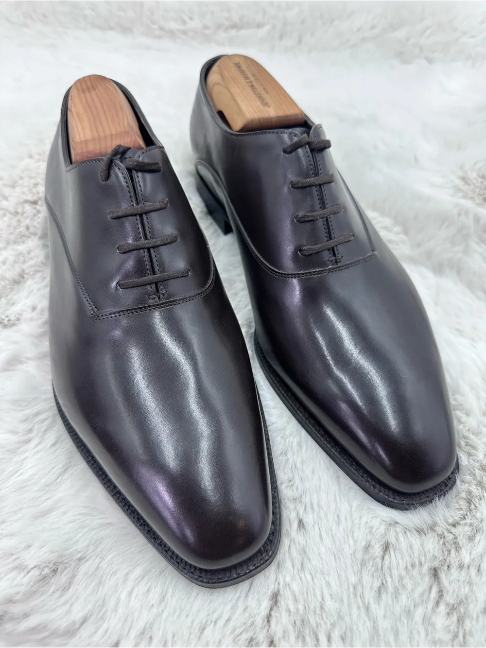 John Lobb Becketts Dark Brown Misty Oxfords UK 9EE US 10EE New